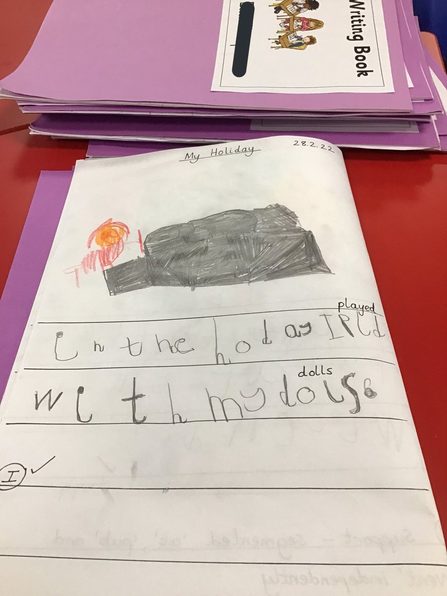 theellisF2's tweet photo. We have been writing about what we did in the holidays. #writingstars https://t.co/ueMmjC1ANh