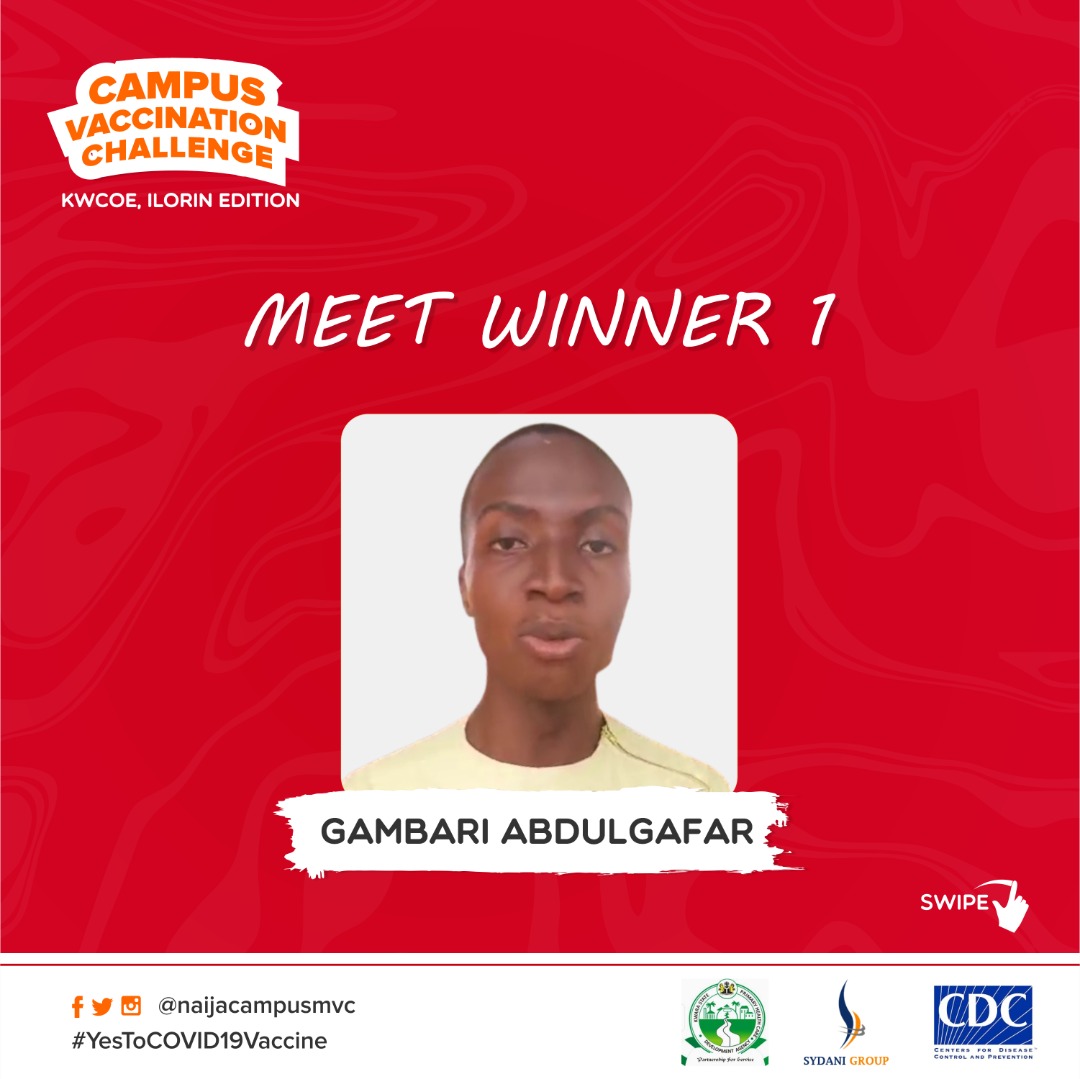naijacampusmvc's tweet image. Meet our winners from the vaccination challenge at @KWCOEIlorin