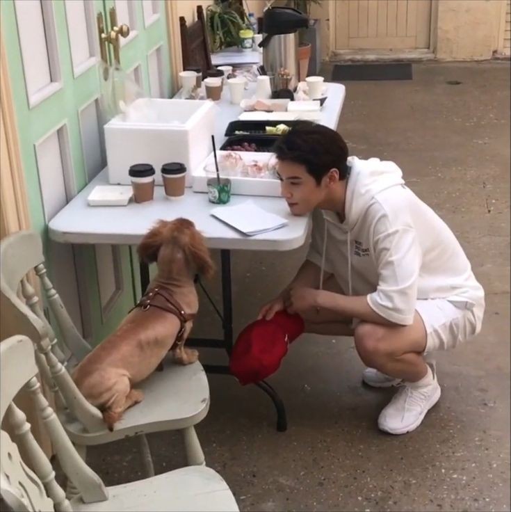 wannayourstar's tweet photo. #EUNWOO AND HIS CUTEST WITH THE DOGS!!✨💜 https://t.co/J5XmPSQkaG