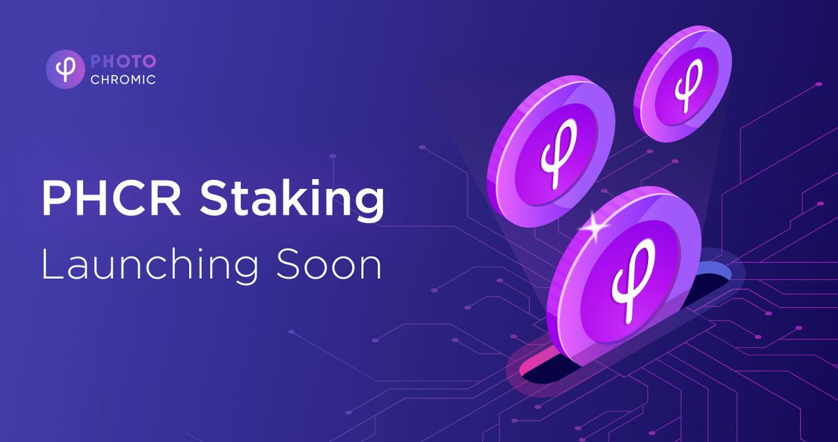 🌟Your great #opportunity begins! The $PHCR #staking program is launching soon. Enjoy rewards #APY to the tune of up to 725% #Photochromic #cryptocurrency #PHCR #ROI