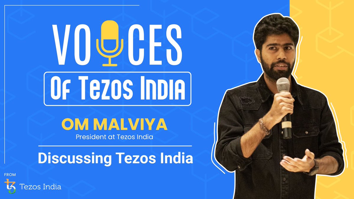 IndiaTezos's tweet photo. Have you checked out the Voice of Tezos Indiaβs episode with @MalviyaOp yet? If not click here: https://t.co/Nku2rcuztD
#tezos #tezosnft #tezoscommunity #tezosnfts #blockchain #tezsure #plentydefi #defi #dao #tezosindia #web3 #NFTcommunity #nfts #voti https://t.co/sK557590tF