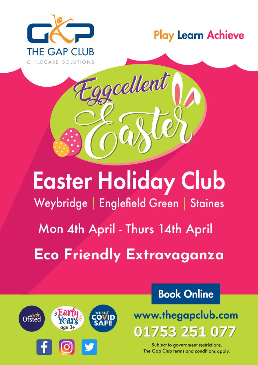 ✨We're excited to announce the OPENING of our Easter Holiday Club bookings! ✨

⏰ We will be open from 8:00am – 6:30pm every day across all clubs with various different session options available. ⏰