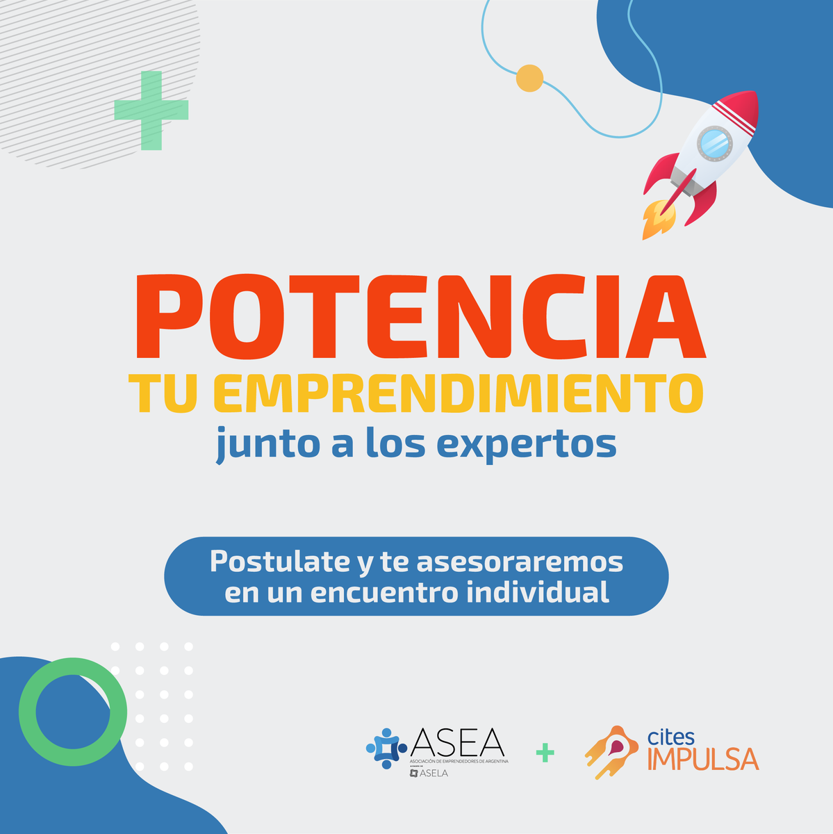 sancorimpulsa's tweet photo. 🚀¡Potenciá tu emprendimiento con los expertos!🚀

Junto a nuestro aliado, @asea_arg , lanzamos esta iniciativa para los emprendedores que quieran ser los  protagonistas de la Argentina del futuro. 👇 https://t.co/MClisZ3D7R