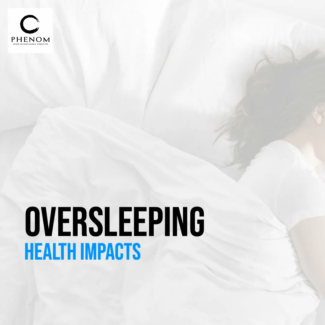 Occasional #oversleeping won’t likely do any harm, but if you routinely oversleep, you might be setting yourself up for a variety of health complications such as:
 
#Heartdisease
#Cognitiveimpairment
#Depression
#Diabetes
#Obesity