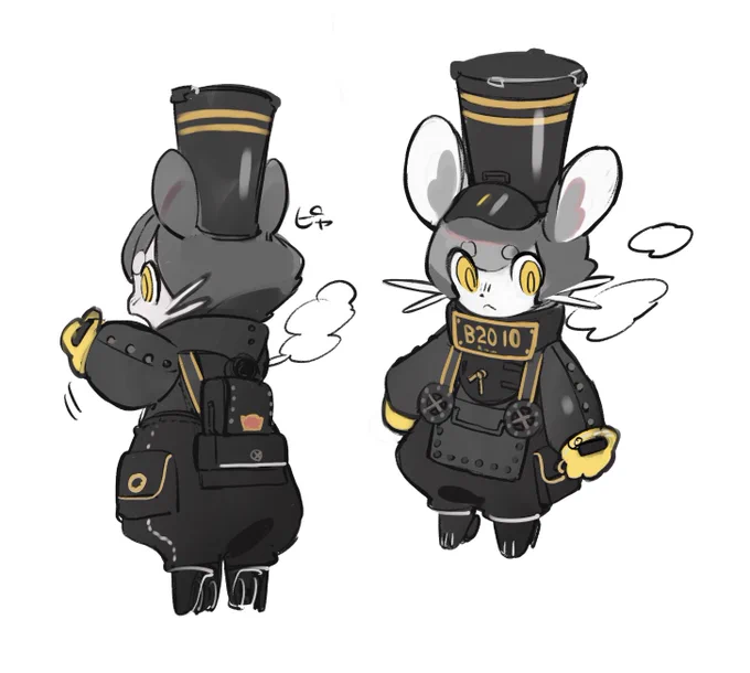 #今月描いた絵を晒そう
🚂擬ばっかりや 