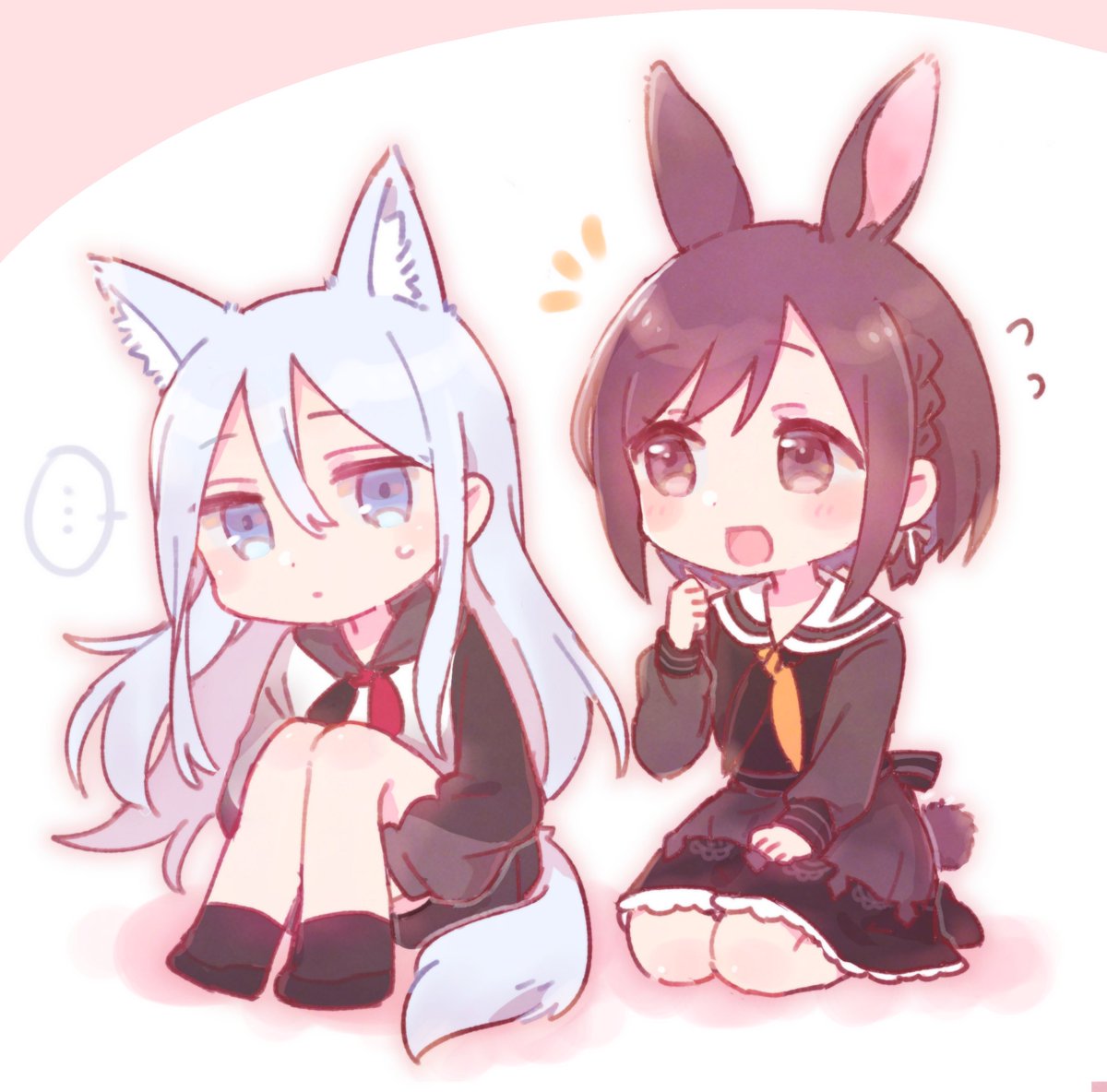 「かなえな🐺🐰 」|反町豆腐📛のイラスト