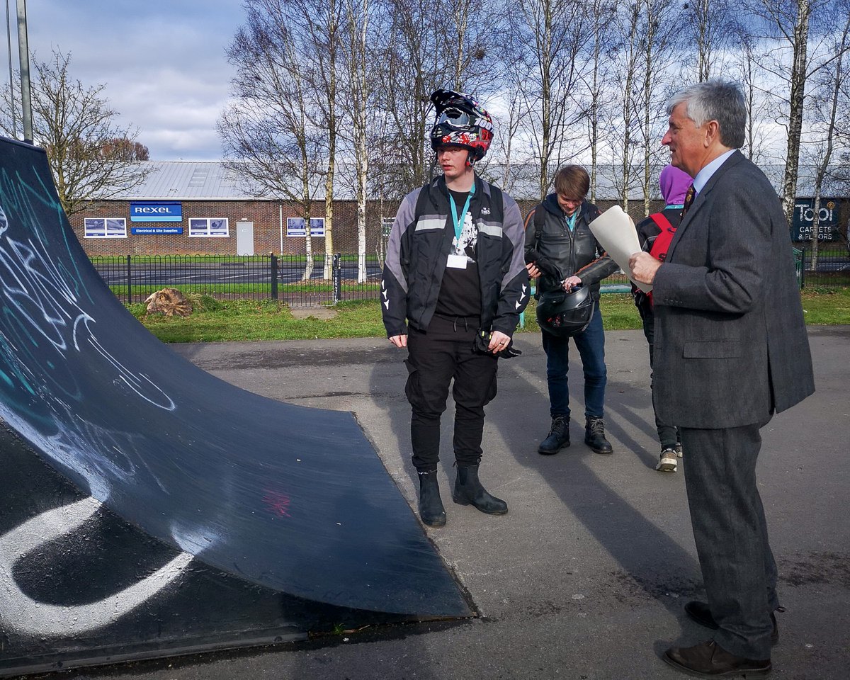 A wonderful day spent with the Mayor of Yeovil, Cllr Evie Potts-Jones...she showed me some of the many things she’s proud of in her town. Our first stop was Yew Tree Park where we saw the plans to update the existing (well used) skate park to make it even more useable.