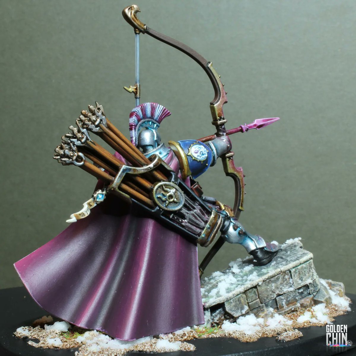 dave_the_chin's tweet photo. For #miniaturemonday I can finally show the completed #knightjudicator. Big thanks again to @Sughammer for the tutorial on silver armor!
Now I reckon it's time to paint this guys two best doggos.....
#warhammercommunity #PaintingWarhammer #ageofsigmar https://t.co/kzbm5rGrKE
