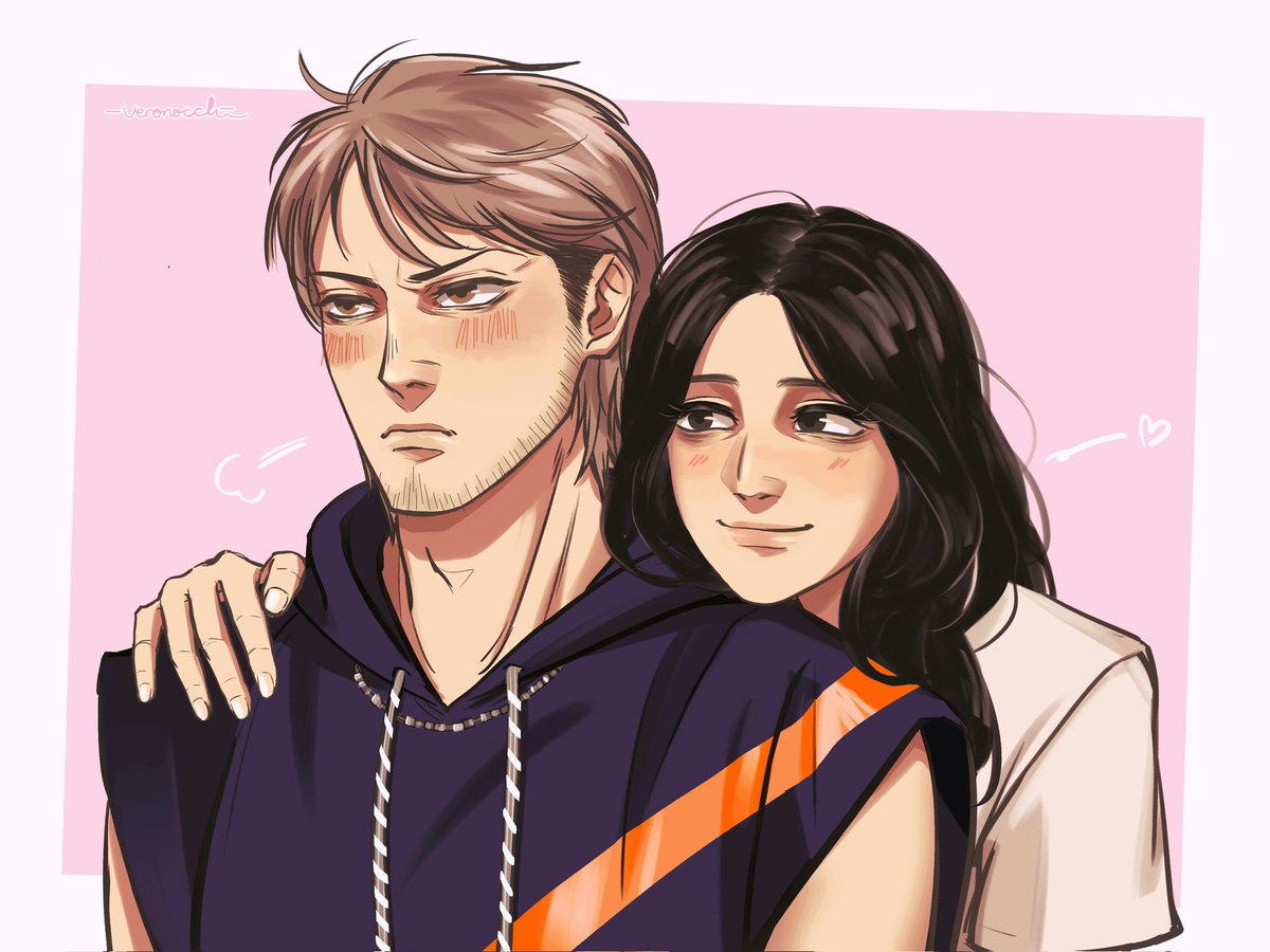 Piku with her angy boyfie ❤ 
#JeanpikuWeek2022 #jeanpiku #AttackOnTitan