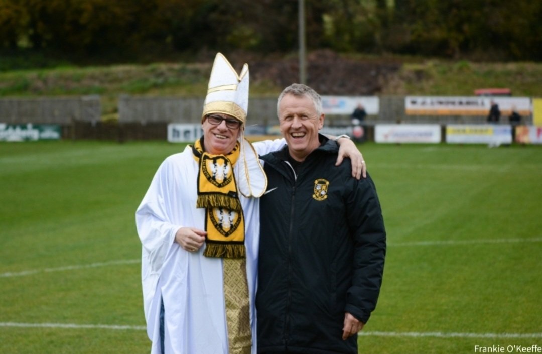 💛 BIRTHDAY WISHES 💛

From everyone at Buckland Athletic FC, we'd like to wish Co-Chairman, <a href="/NigelHo01403937/">Nigel Holmes</a> - a very Happy 'Buckland' Birthday! 🎈

Here he is with the 'Pope' during our FA Vase match against <a href="/Falmouth_Town/">Falmouth Town FC</a> earlier this season! 

Happy Birthday Nige! 💛