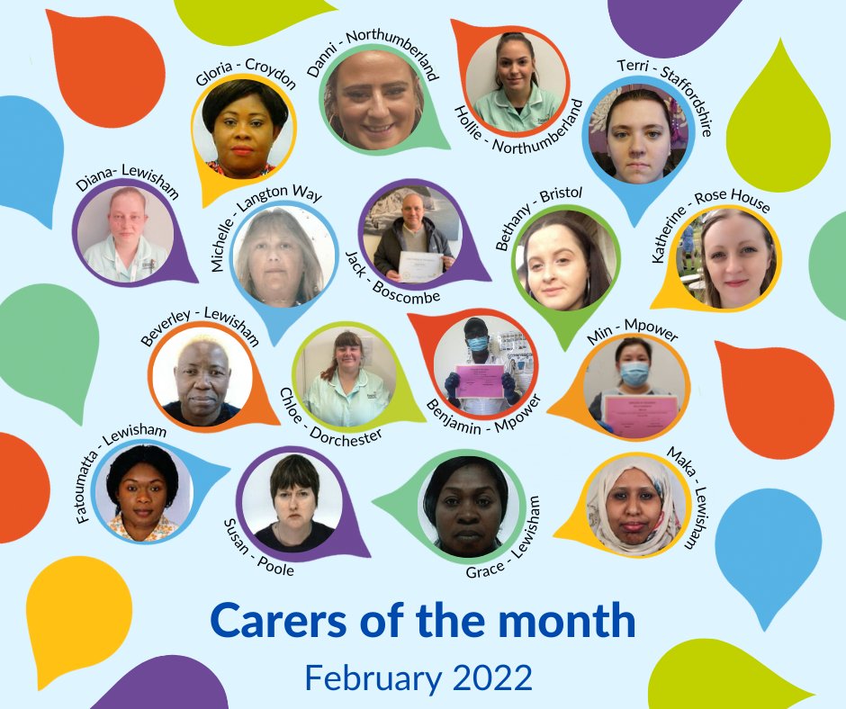 Congratulations to all of our wonderful February carers of the month! 💚

Thank you for your hard work and dedication! 🌟

#socialcareheroes #keyworkers #carechampions #carers #socialcare #Eleanorcares
