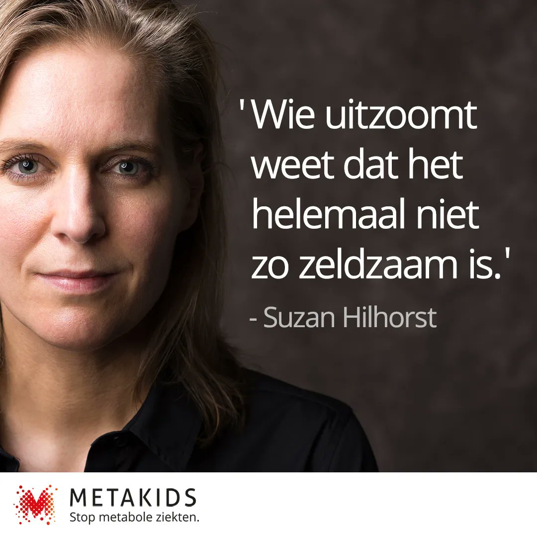Metakids's tweet photo. Op #RareDiseaseDay: Suzan Hilhorst heeft moeite met de term 'zeldzaam' als het over metabole ziekten gaat. Want 10.000 gezinnen ervaren de enorme impact ervan. Lees de column: https://t.co/Yq0BdGvlPy https://t.co/qhLMlVNQ13