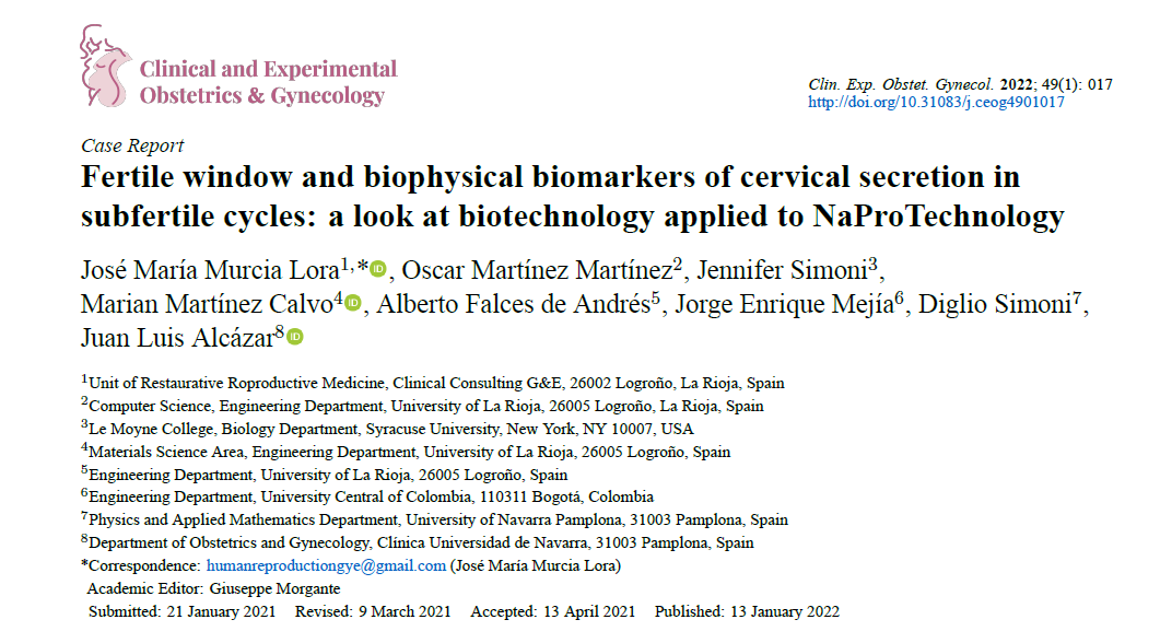 CEOGjournal's tweet photo. New publication
Fertile window and biophysical #biomarkers of cervical secretion in #subfertile cycles: a look at biotechnology applied to NaProTechnology
#Fertile_window #Cervical_secretion
#Ovulation #Fertility_awareness #Biotechnology
https://t.co/4BnXKtGnUR https://t.co/o9hoR40qoa