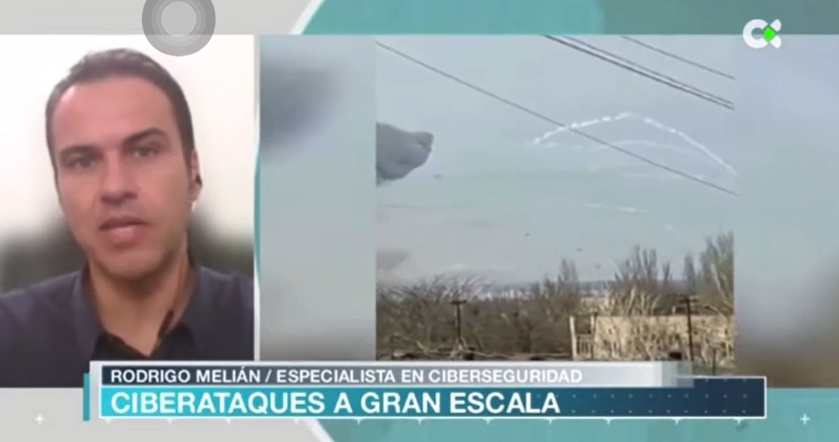 Lamentablemente, los #ciberataques están muy presentes los conflictos bélicos actuales. Agradecimientos a <a href="/RTVCes/">RTVC</a>, y al espacio <a href="/AtlanticoRTVC/">Atlantico Noticias</a> , por contar conmigo para participar en su programa comentando los últimos sucesos tecnológicos. 
#ciberseguridad #ciberataques #telecos