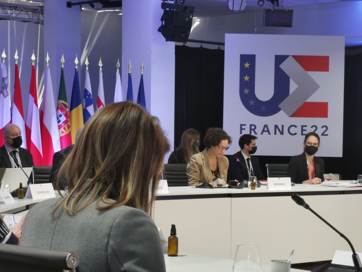 khugendubel's tweet photo. Great to hear @EmmWargon &amp; @NicolasSchmitEU   confirm EU's strong commitment at #PFEU meeting of ministers on Combatting #Homelessness. @ILGAEurope will work with the Platform to ensure all initatives reach most vulnerable, incl #LGBTI people @katarinaik @social_platform https://t.co/tBT1BeXAIO
