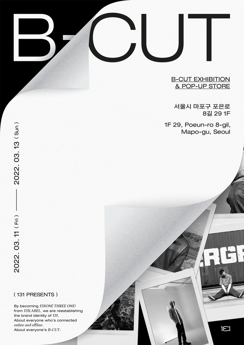 131online's tweet photo. EXHIBITION &amp; POP-UP STORE 
[B-CUT] POSTER

자세한 내용은 아래 링크 통해 확인해주세요.
> https://t.co/OiL3bni8F4

#BI #비아이 #131 #onethreeone #131presents #131online #131offline #131media https://t.co/jJQFvtovss
