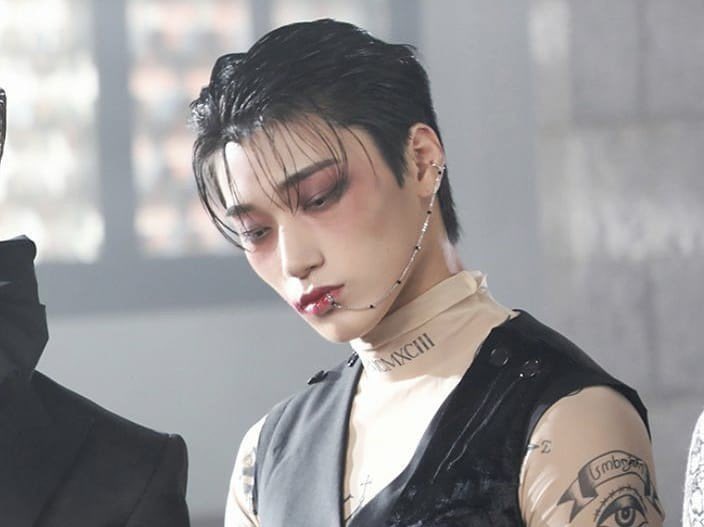 satangsan's tweet photo. sxn’s black cat nxro look was so superior he looked so pretty https://t.co/Suma7OZSW9