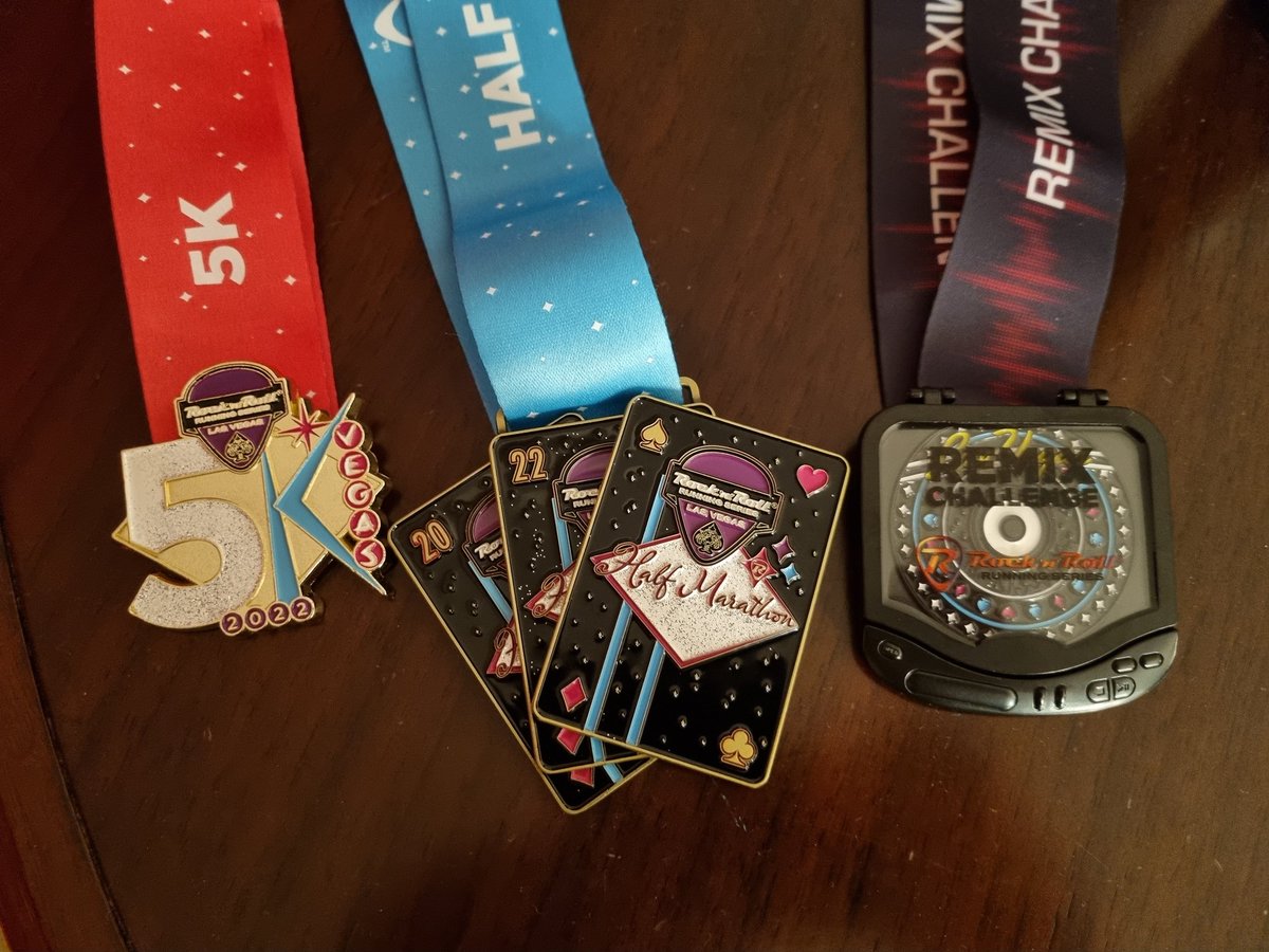 Bloody brilliant time back in Vegas after a 2yr Covid break! Deffo favourite races! #StripAtNight #rocknrollmarathon #rnrvegas