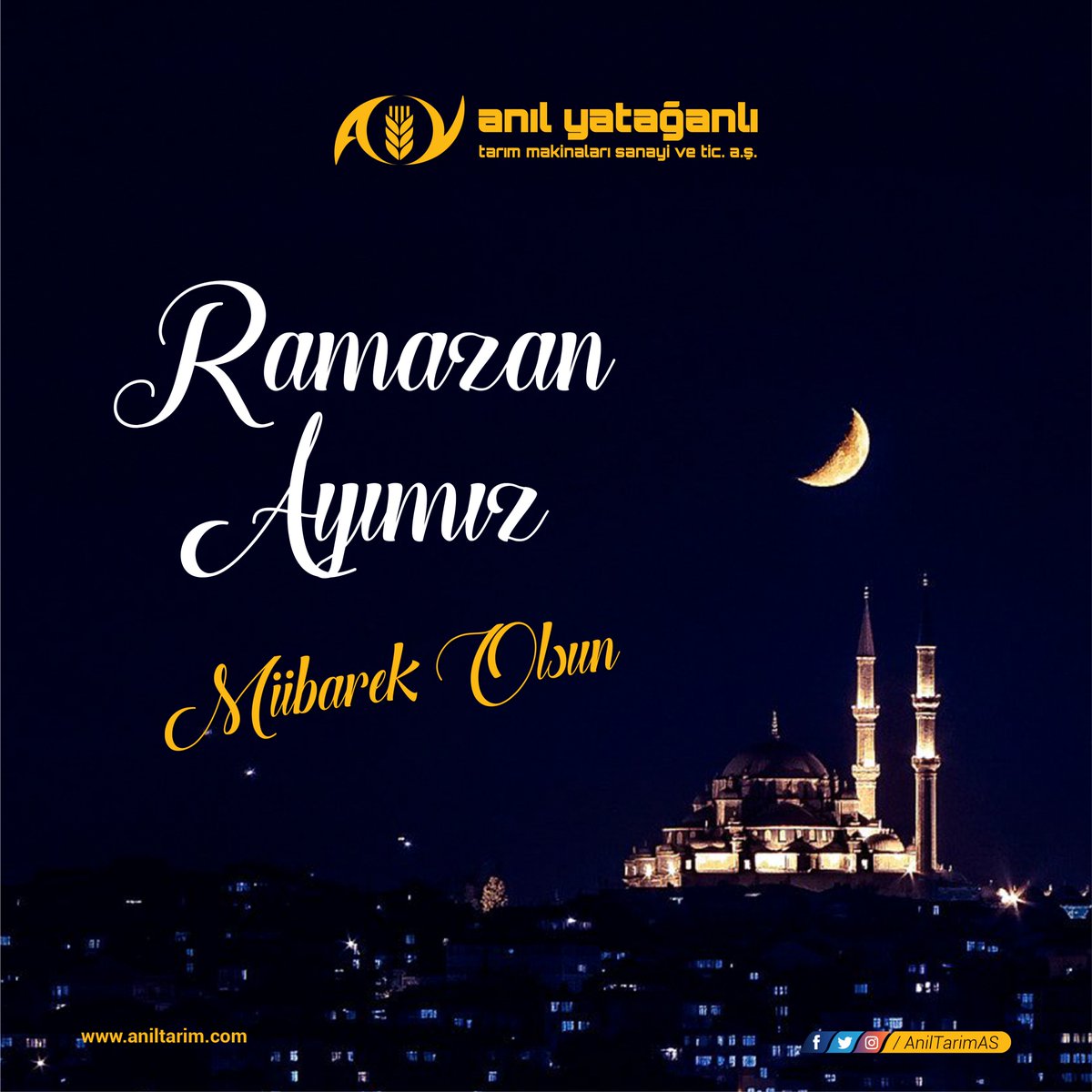 AnilTarimAS's tweet photo. Ramazan Ayımız Mübarek Olsun..

#Ramazan #RamazanPaylasmaktır #RamazanBerekettir #anıltarım #anılyatağanlı https://t.co/566ZVtM9Xm