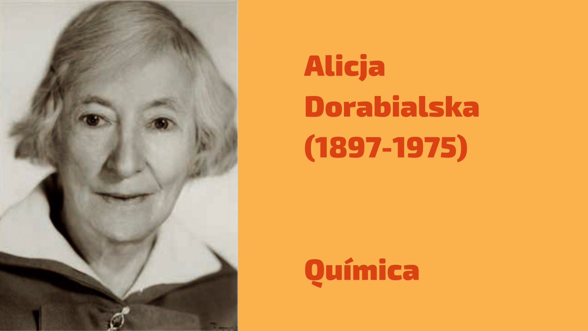 ProyectoMeitner's tweet photo. Alicja Dorabialska (1897-1975) fue una brillante química polaca que investigó sobre cómo afecta la distribución espacial de los átomos que componen las moléculas, a las propiedades y reactividad de dichas moléculas.  [+]

#ProyectoMeitnerIFIC #Pioneras https://t.co/hJNEoWV98v