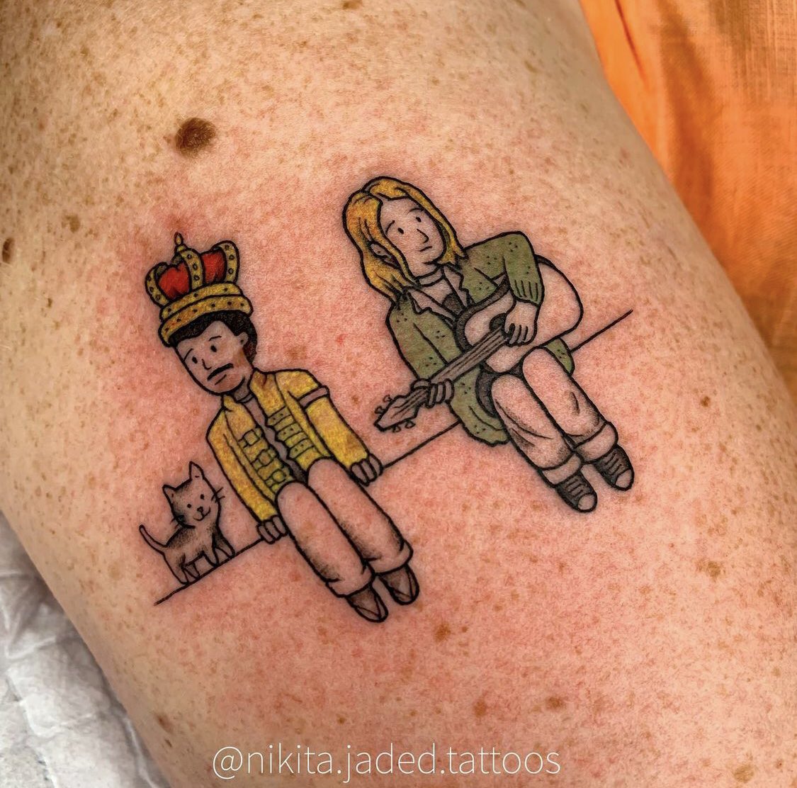 Kurt Cobain tattoo  팔 타투