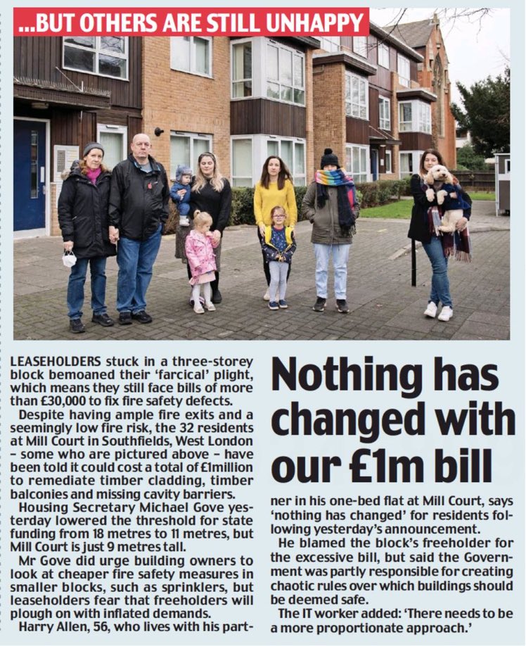 I worry that even now, after our Valentine’s Day amendments to the Building Safety Bill, Registered Social Landlords such as <a href="/optivohomes/">Legacy Optivo (Customer Services)</a> still see #leaseholders as cash machines to fund historic building safety defects. #PolluterMustPay not innocent victims.