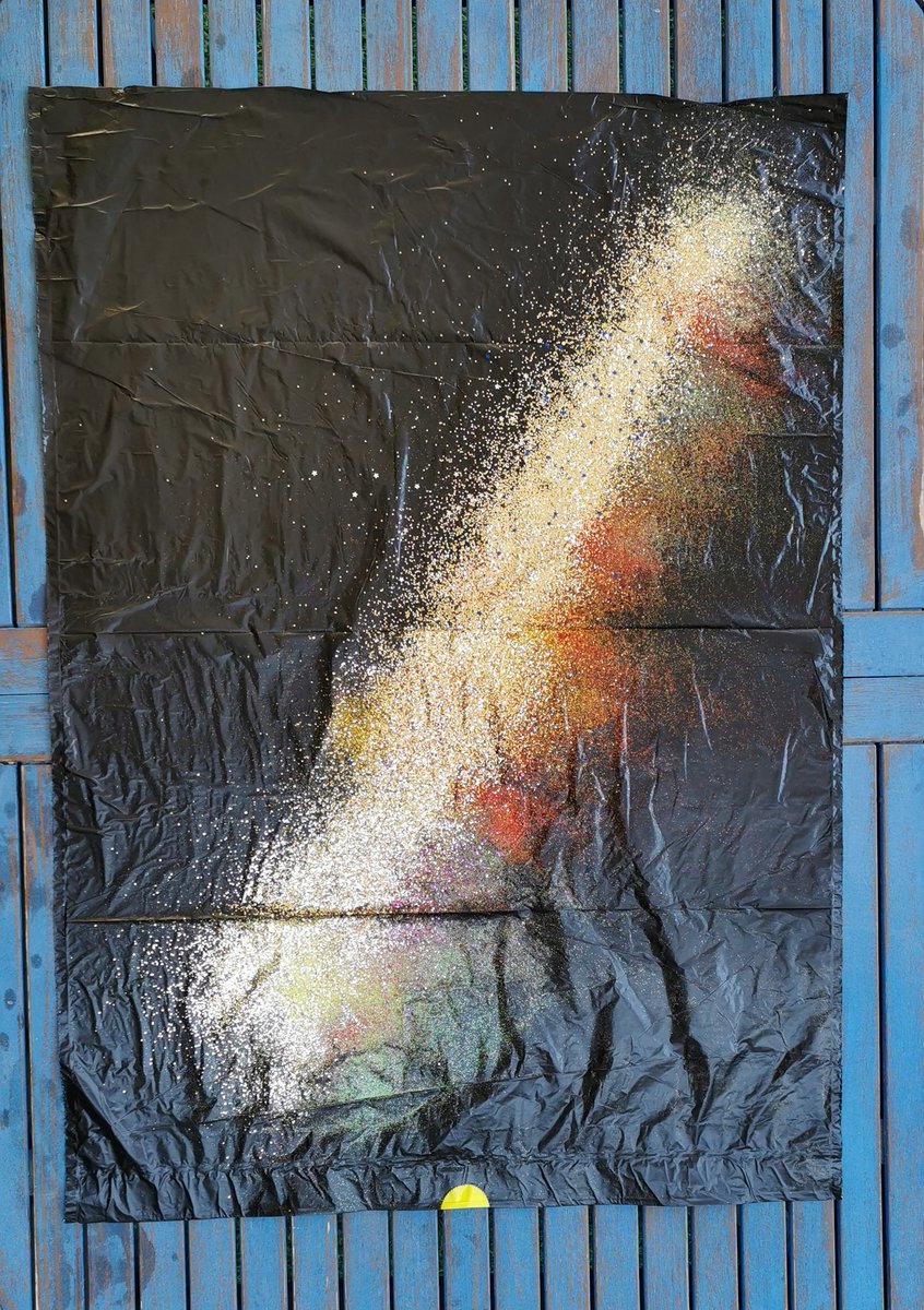 How does it happen? 
How is magic made? 
This is a trash bag with the remnants of my paints and art supplies.  This object has a whole history of origin, which may be close to you...
#NFT #History #nftart #trashbag #psychology #astapbendr #collections #art #artist #text