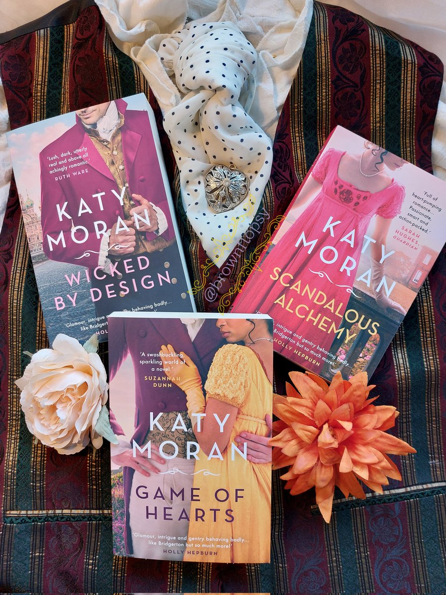 brownflopsy's tweet photo. Welcome to my review of #GameOfHearts by @KatyjaMoran @AriaFiction Book one in the swashbuckling #RegencyRomanceTrilogy Move over #Bridgerton this is a whole new level of bodice-ripping beast! ❤ ❤❤
Thank you @Amy_C_Watson for sending these my way. 😘
https://t.co/Ed1rEkJotl https://t.co/YYiT9QJYpN