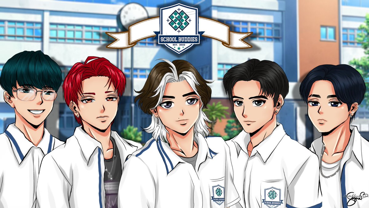 JoyJoycejuanes's tweet photo. Bet naman mag pencil, pero iba pa rin kapag digital 😁
School Buddies Anime version 😍😁

@SB19Official 
#SB19 
#fanarts https://t.co/qBqOs80pQX