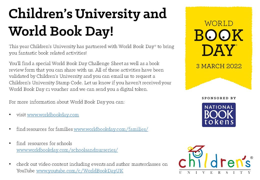 CU_Trust's tweet photo. 🌎📙 This week is #worldbookday2022 and @CU_Trust is an official partner of @WorldBookDayUK! Download our special #WorldBookDay Challenge Sheet! https://t.co/9fexzvtmnj https://t.co/ySN38XzYRW