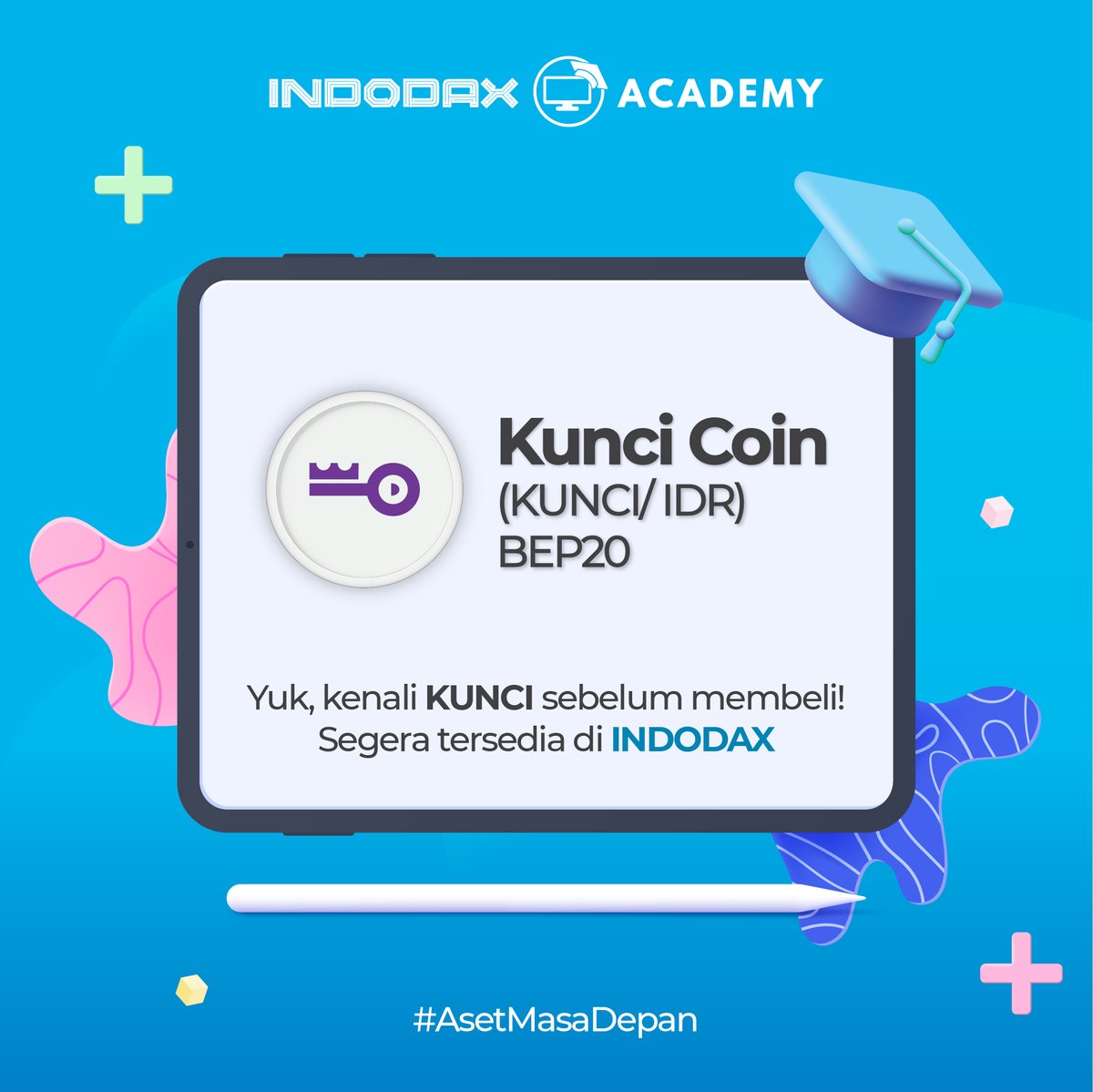 Kunci Koin (KUNCI) mulai diperdagangkan di Indodax pada Kamis, 3 Maret 2022. 

Bagaimana sebenarnya KUNCI itu? Baca selengkapnya indodax.academy/kenalan-dengan…

#indodax #asetmasadepan