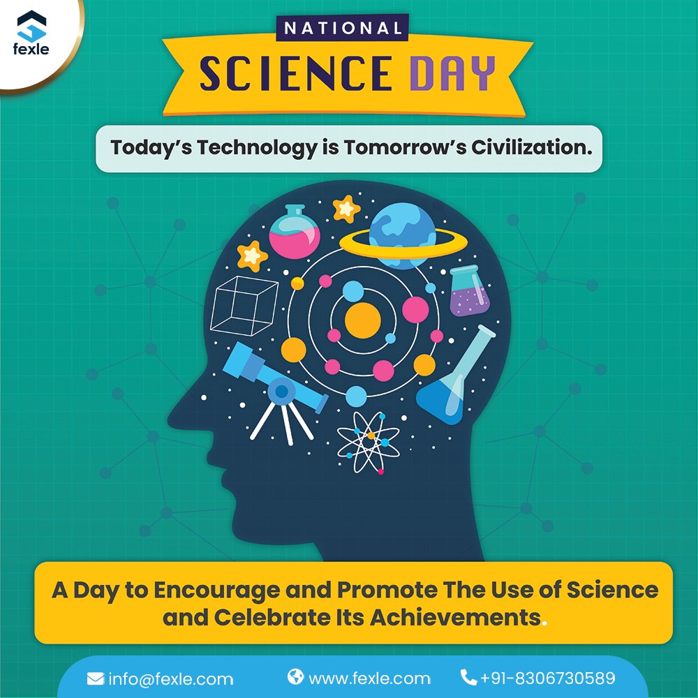 fexle_services's tweet photo. Science is so much more than just calculation and inventions; it is a process by which one takes their imagination to the next level. This #NationalScienceDay, #FEXLE remembers the Nobel Prize Laureate Sir C. V. Raman, who with his discovery, made India proud.
#RamanEffect https://t.co/TllHUaoYIV