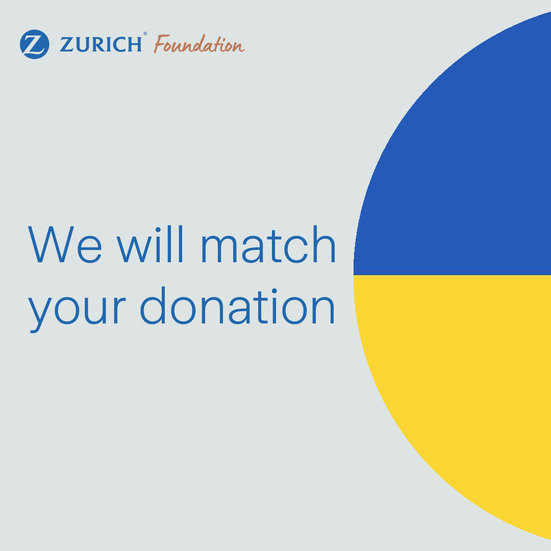 In addition to a donation to the <a href="/Refugees/">UNHCR, the UN Refugee Agency</a> to provide immediate help to people fleeing their homeland, until the end of March, we will match all donations made through the following link, split evenly among <a href="/RESCUEorg/">IRC - International Rescue Committee</a>, <a href="/ICRC/">ICRC</a> &amp; <a href="/save_children/">Save the Children International</a>  
👉  zurichfoundation.benevity.org/community/fund…