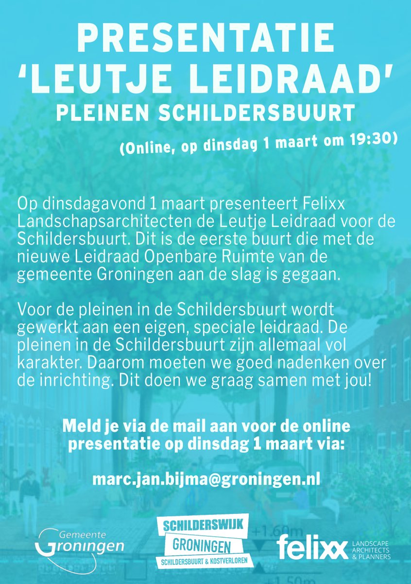 frank_brander's tweet image. Morgenavond di 1 maart presenteren we samen met de Wijkraad Schildersbuurt, de Schilderskwartieren en Felixx de 'Leutje Leidraad voor de pleinen in de Schildersbuurt. Woon je in de wijk? Meld je dan aan via de nieuwsbrief #gebiedsgericht #nieuweruimte mailingtool.iwink.nl/webapp.php?rh=…