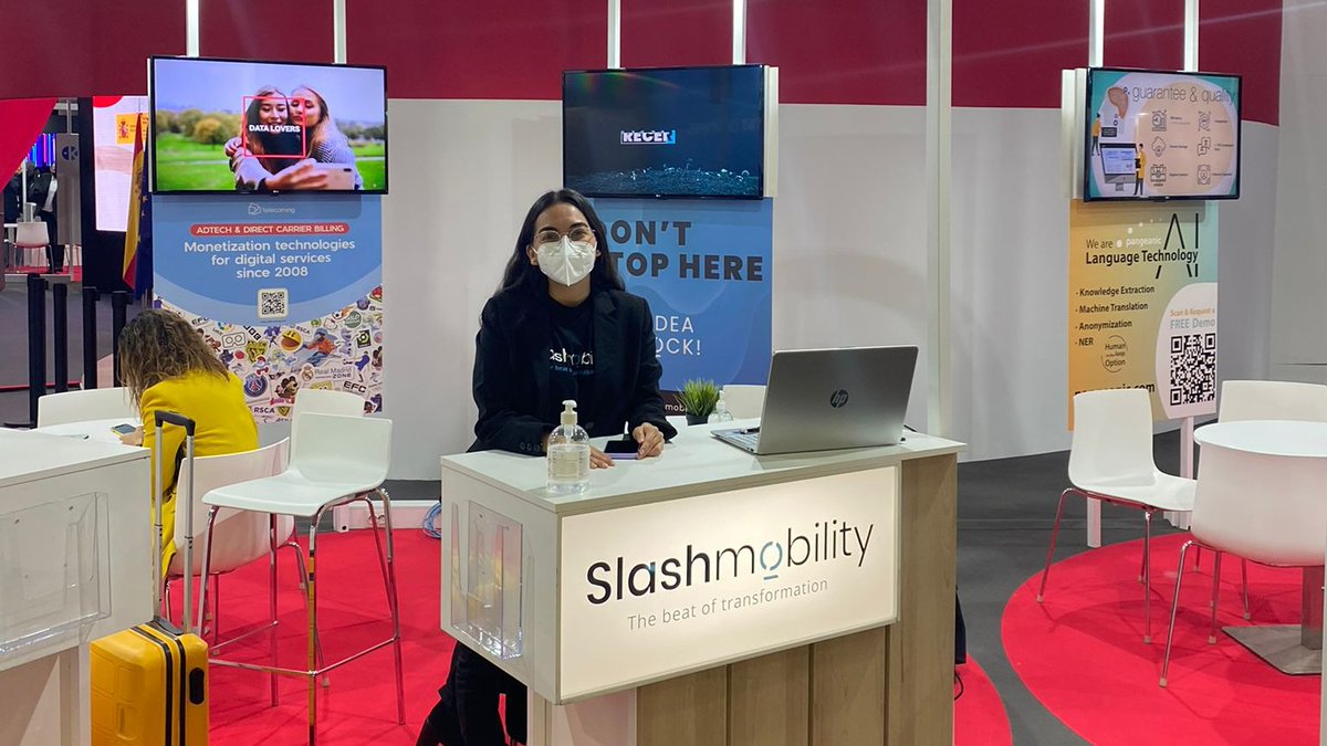 slashmobility's tweet photo. 3, 2, 1... ¡Arranca el #MWC22! Os esperamos en nuestro stand 
#spainMWC22 @redpuntoes #DontStop https://t.co/j70hEL5EgL