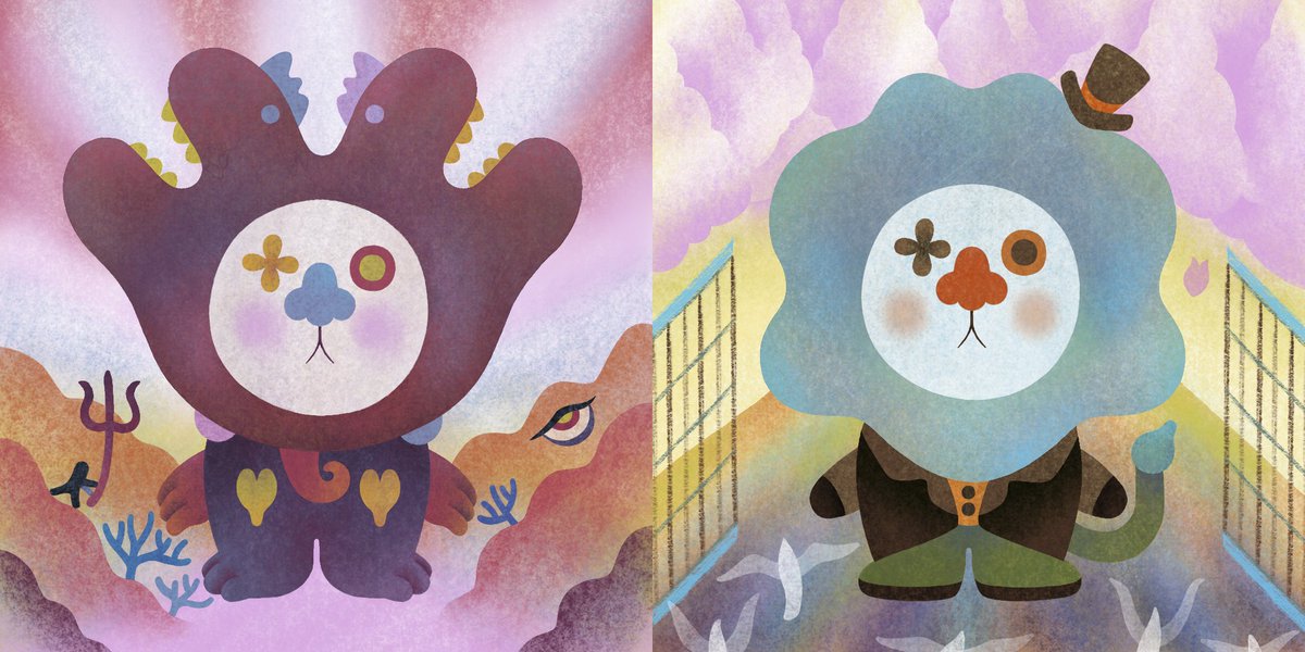 lionclown's tweet photo. Happy Monday!😁

#10 &amp; #11 are available on the @opensea collection now! 😎🌟✨
https://t.co/tgLe5BWQ4j

#NFTartist #NFTdrop #NFTartwork #NFTCommunity #OpenSeaNFT #NFTart #NFT https://t.co/4DFKKoVHaC