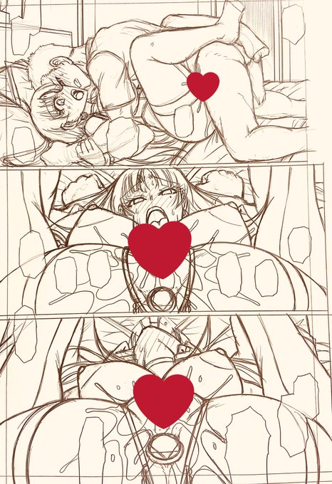 ペン入れ作業がんばるぞい♡ 