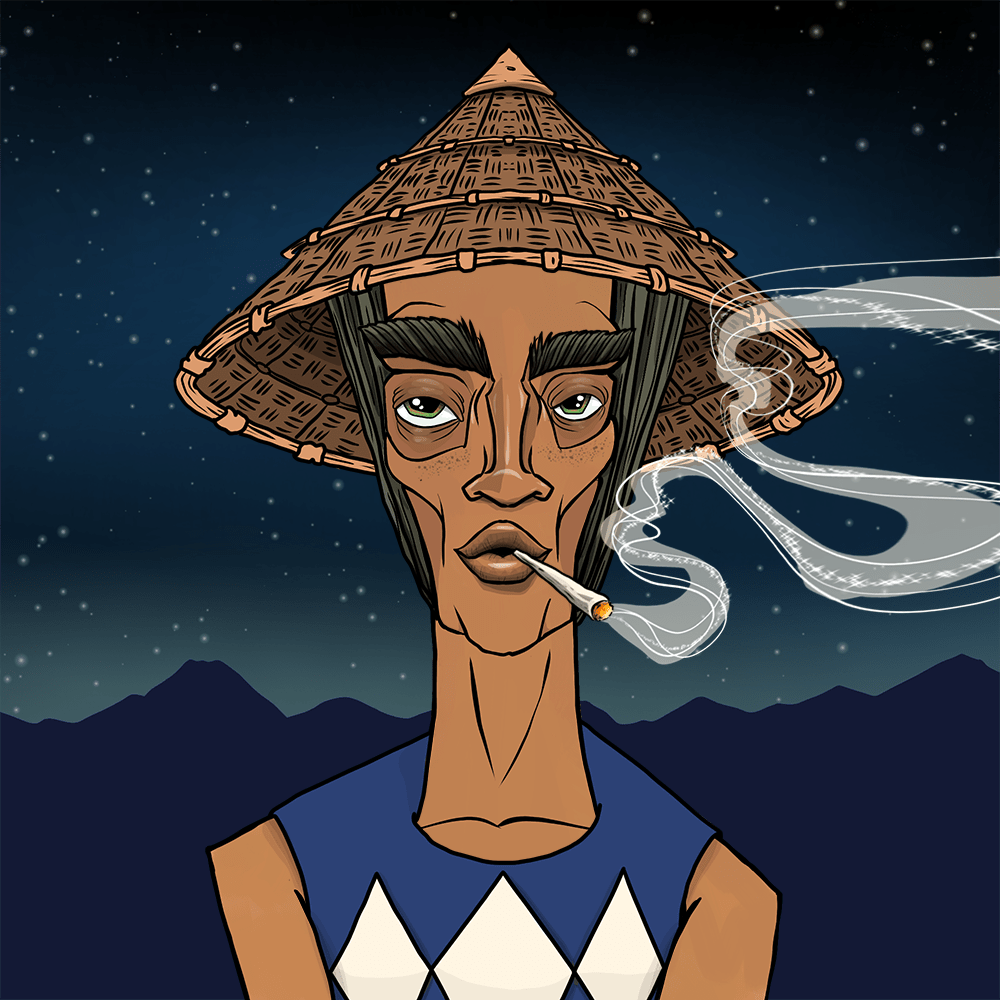 We had a smooth Mint don't you think? 😏
For the last 24 hours we were the most popular collection on Magic Eden. 👀

This asks for a giveaway

Giving away this Bohemian - 5.45 SOL (460$)

✅RT &amp; Like 
✅Why are you a true Bohemian. 
✅Tag 2 friends. 

🕒 24 hours

Woop Woop 🤙🕺