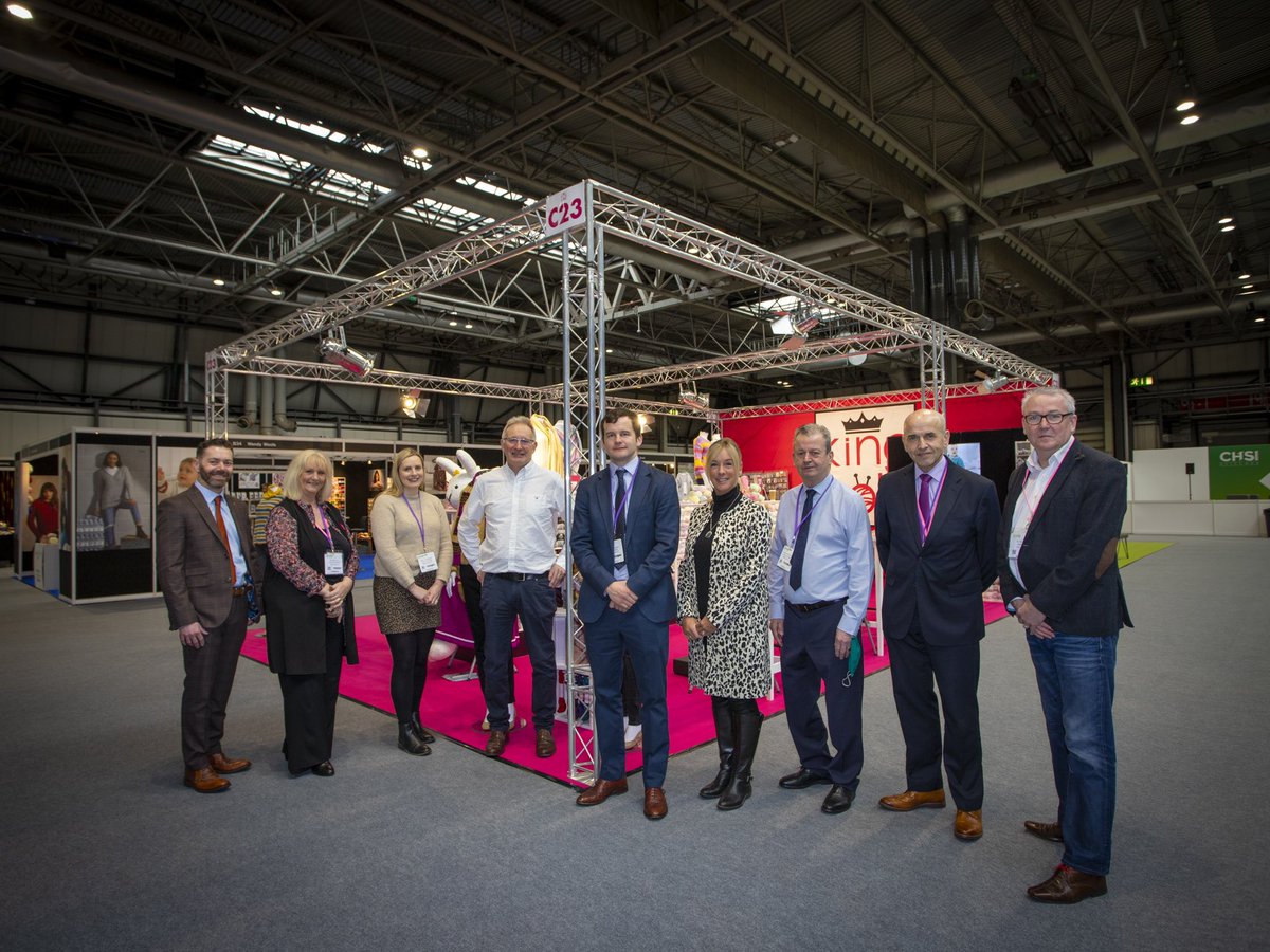 KingColeltd's tweet photo. The King Cole team are all ready for day 2 of @CHSIstitches 2022! …Come say 👋 and see some of our exciting new yarns
#stitches2022 #chsi #chsistitches #kingcolecreations https://t.co/tH2tYWmyNB