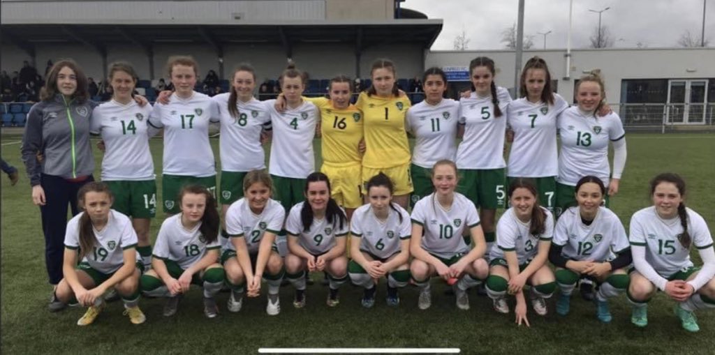 TCSTallaght's tweet photo. We are so proud to see the TCS crest in the line up for  the Republic of Ireland with our 2nd year student Lauryn McCabe playing on the U15 FAI Schools team. Well done Lauryn on this fantastic achievement. 
@faischools @TheEchoOnline https://t.co/x2VqooPu74