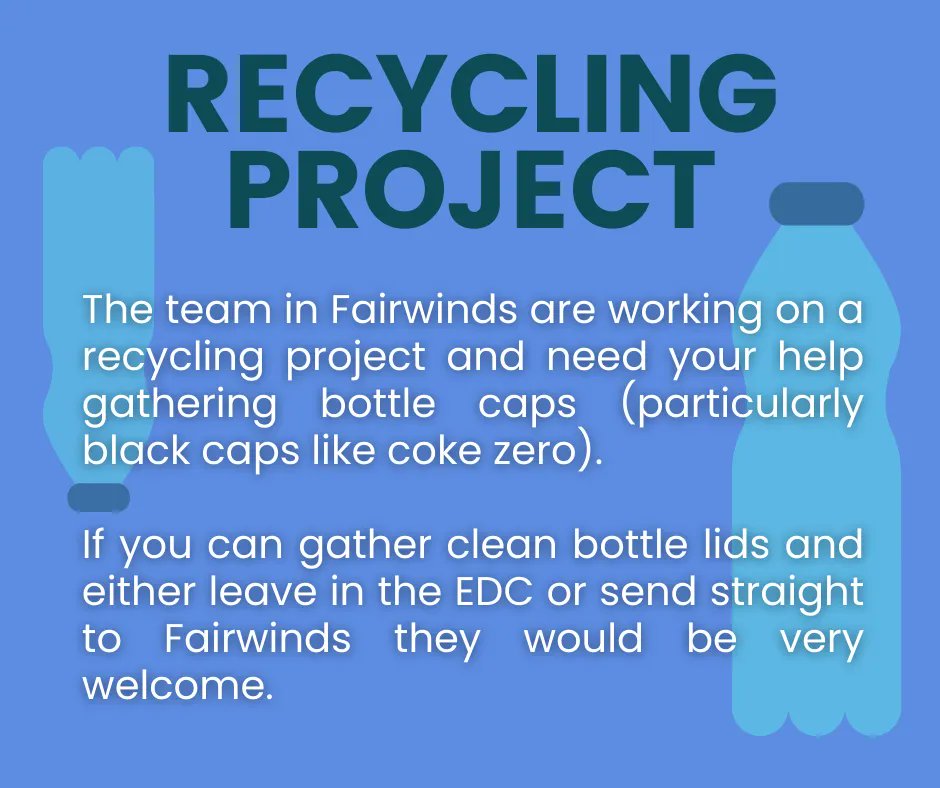 StCatherinesSCA's tweet photo. Save your bottlecaps! The team in Fairwinds are working on a #recycling project. 

See poster for details: https://t.co/oJ2i3NB3dJ