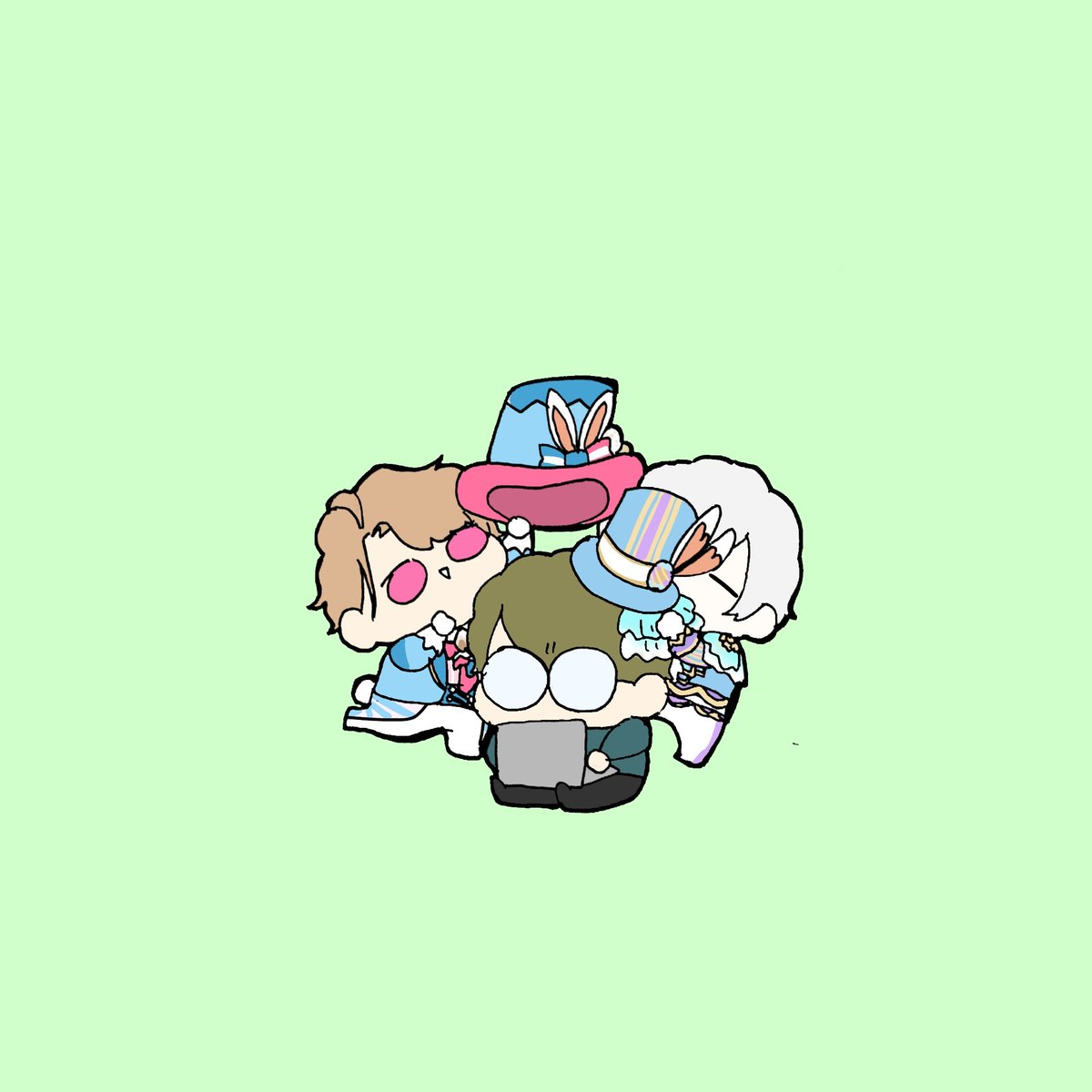 「喜ぶかなっと…😴🎮️ 」|📦つつみき🥚のイラスト