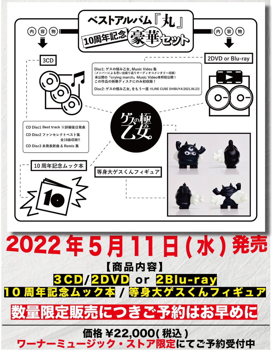 等身大ゲスくん・パッケージ公開！】 5/11(水)発売 ベストアルバム『丸