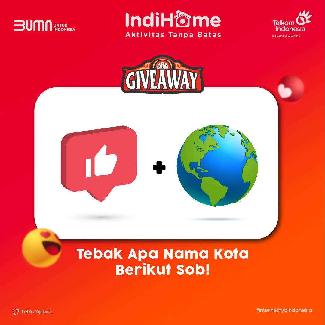 TelkomJabar's tweet photo. Giveaway lagi nih Sob! 

Coba tebak nama kota diatas yuk Sob!

Bagi Sobat yang beruntung bakal dapet saldo LinkAja 150K untuk 3 pemenang!
#IndiHome 
#AktivitasTanpaBatas 
#GiveawayTelkomjabar https://t.co/XjdJdM7cqS