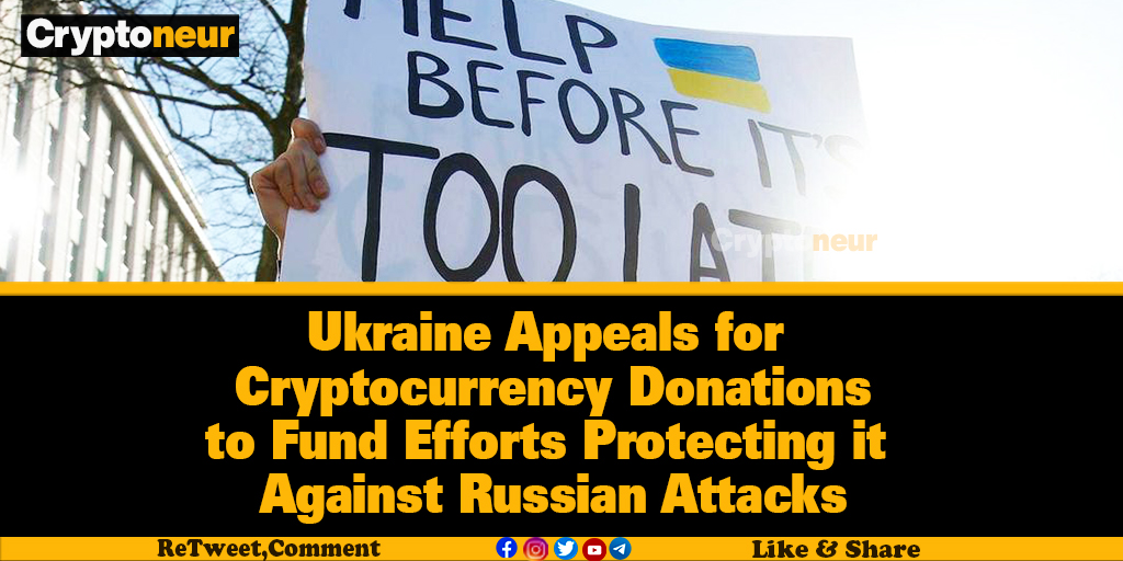 MyCryptoneur's tweet photo. #Ukraine is now calling for cryptocurrency donations to support itself against Russian attacks.
FULL ARTICLE: 
https://t.co/253khNR9PM https://t.co/7sFAm7rPnY