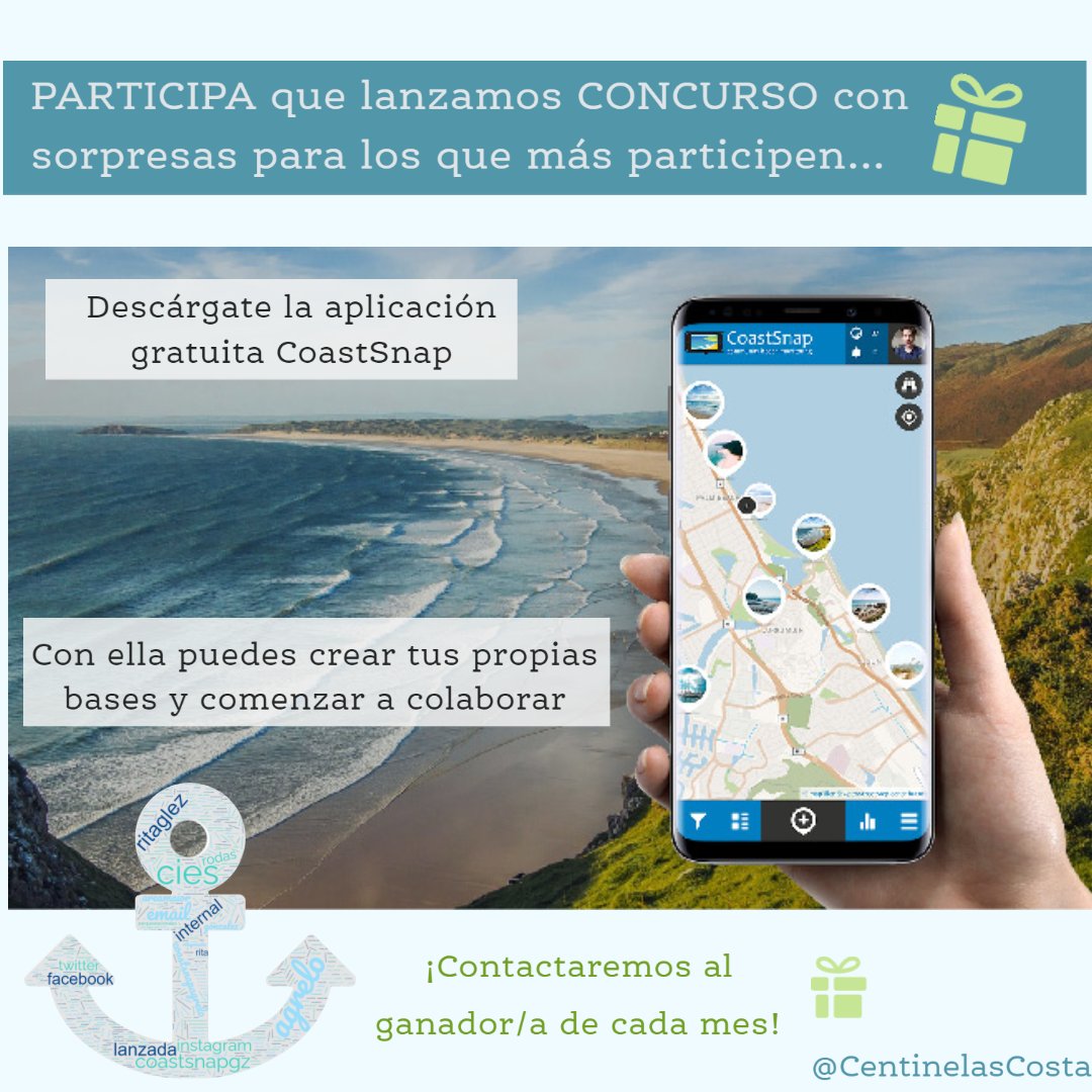 📷¡Buenas noticias para el mes de marzo! ¿Todavía no tienes la App de CoastSnap instalada en tu móvil? 📱Pues date prisa que empezamos el concurso y tenemos sorpresas para aquellos que más participen.🌊🎁