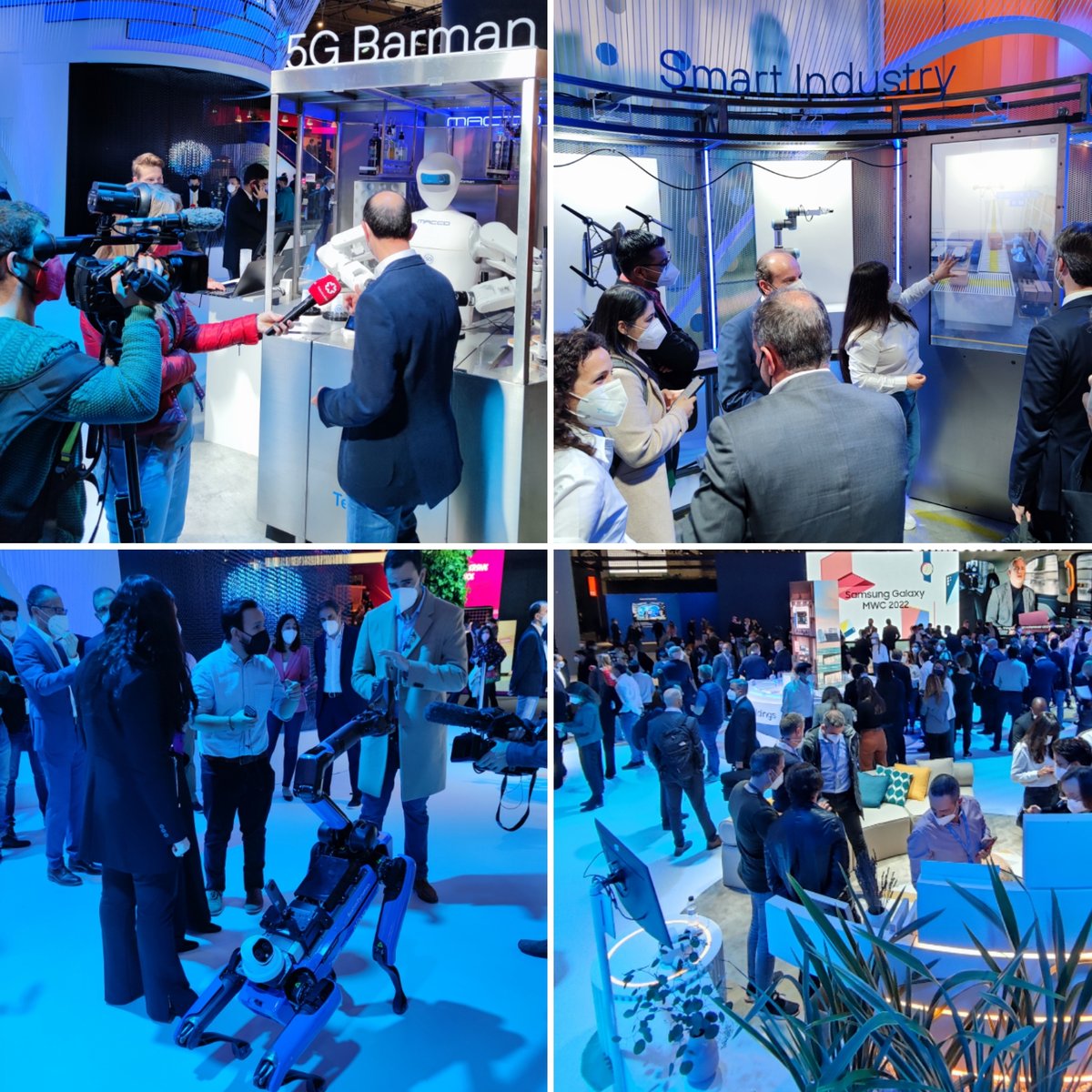 telefonica_de's tweet photo. “Unleashed Connectivity”: Die freie, drahtlose und schnelle Konnektivität an jedem Ort ist auch das zentrale Thema auf dem @telefonica Messestand #MWC22 #5G Mehr Infos: https://t.co/ebH2l0dokG https://t.co/oVbvXNtB9L