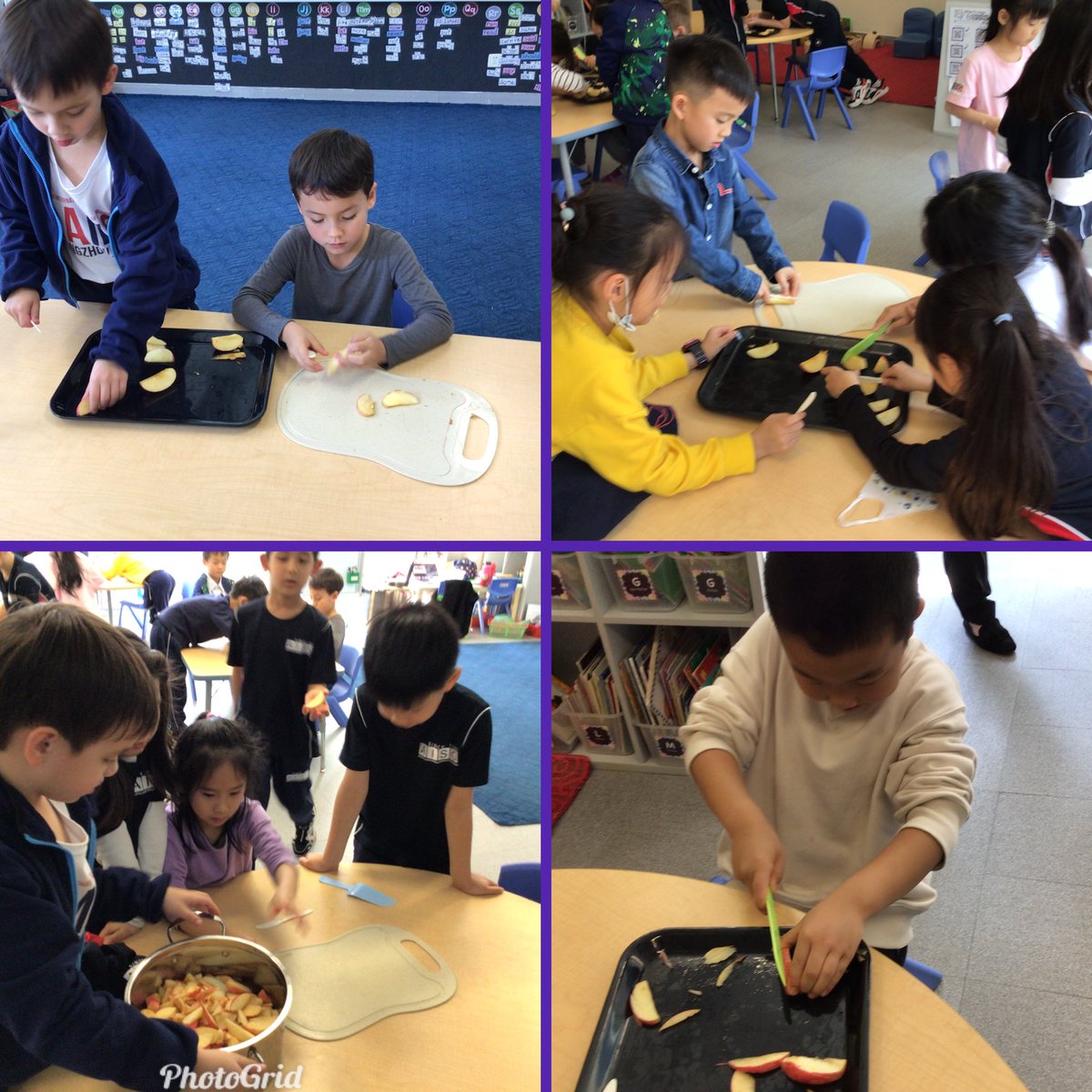 Debbiemcolwill's tweet photo. Collaboration for the win! Sts @AISGZ were learning about different ways to preserve food in #HWOO so it seemed like the perfect opportunity for some hands-on learning with PRESERVATION ROTATIONS. Canning, smoking, dehydrating, and pickling ✅ @CMiolee @AdrianaRewald https://t.co/19IfZTXLQX