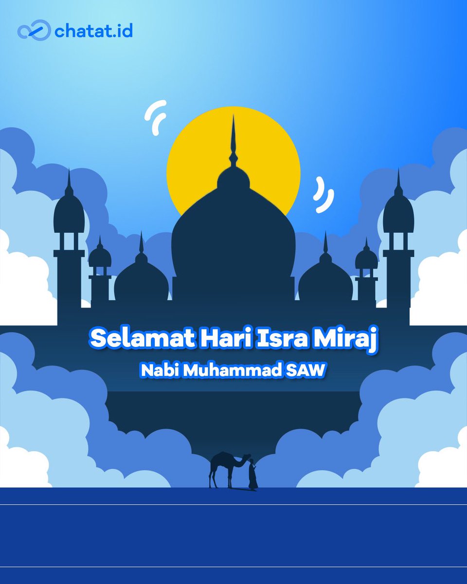 Chatat_id's tweet photo. Selamat memperingati Isra Miraj Nabi Muhammad SAW 1443 H bagi yang merayakan🌙

Semoga kita semua menjadi pribadi yang lebih baik kedepannya disertai dengan kebahagiaan🙏🏼

#IsraMiraj #Chatat #Chatatid #PakaiChatat https://t.co/77Nsh72sUZ
