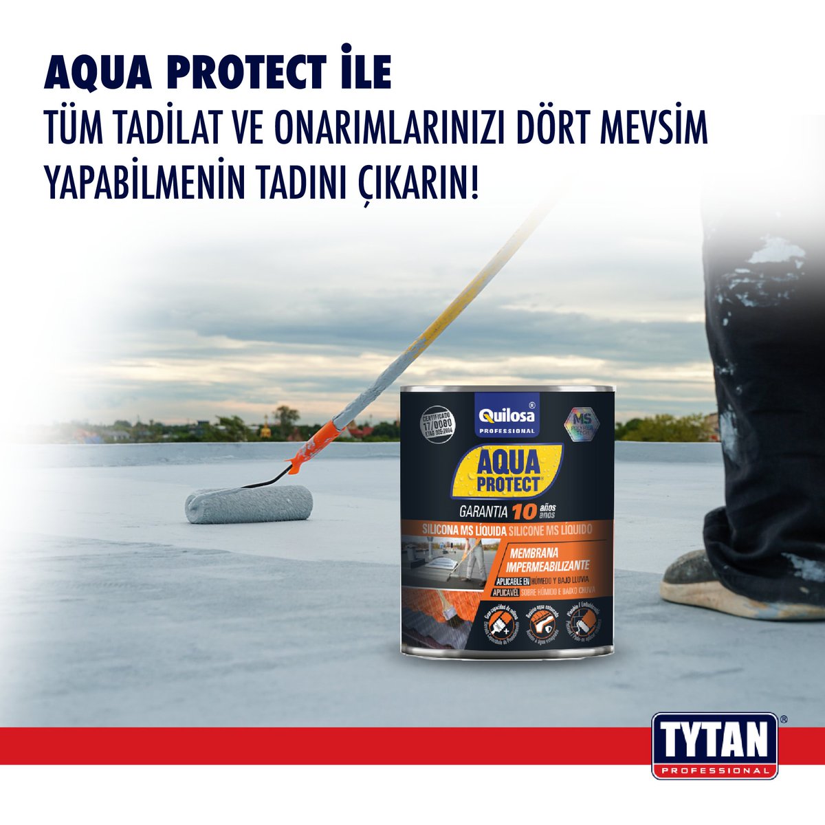 MiriamLazcano35's tweet photo. Soğuk, yağmurlu ve ıslak havalarda çatı tamiri gözünüzü mü korkutuyor? Gelin bir de Aqua Protect’i deneyin. 🤩
Çatı, teras ve oluklarınızdaki sızıntıları görmezden gelmeyin, Aqua Protect ile tüm tadilat ve onarımlarınızı dört mevsim yapabilmenin tadını çıkarın! 😎
#AquaProtect https://t.co/fROlKABqJq